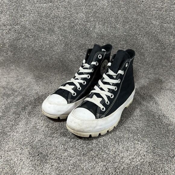 Converse CTAS Lugged Hi Top 565901C Black White Athletic Shoes Womens Size 6.5 - Picture 4 of 12